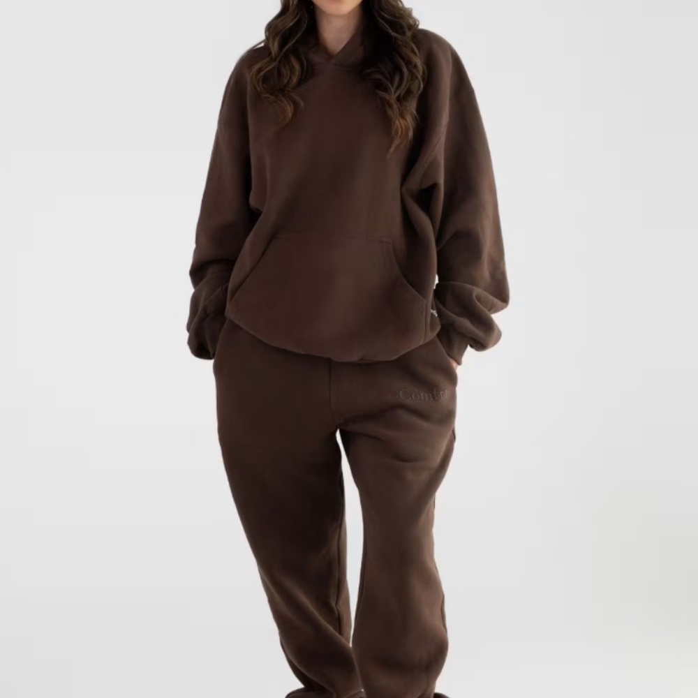 COMFRT brown hoodie